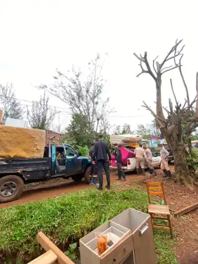 Baja el río Uruguay en El Soberbio, pero la alerta sigue: 41 familias evacuadas y temen una crecida peor que en 2014