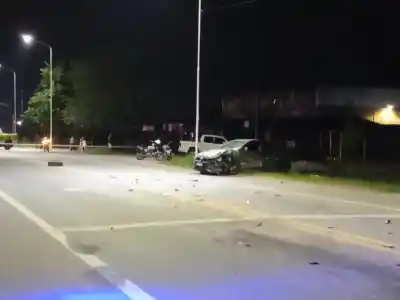 Grave accidente frontal en la vieja Ruta 38, a la altura de Laico