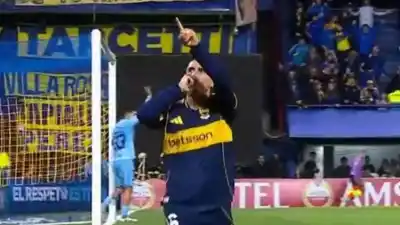 Mirá el golazo de Miguel Merentiel que encendió La Bombonera ante O'Higgins