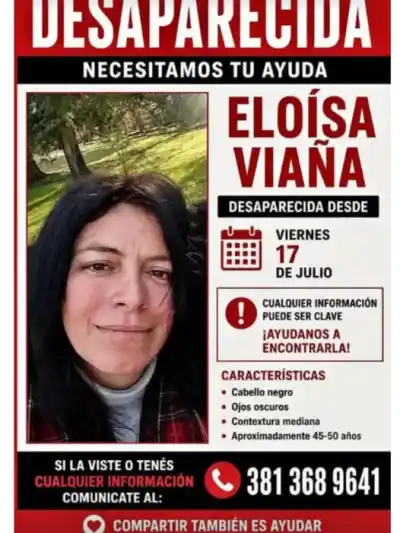 Desaparición en Tucumán: el angustiante pedido de la familia de Eloísa Viaña