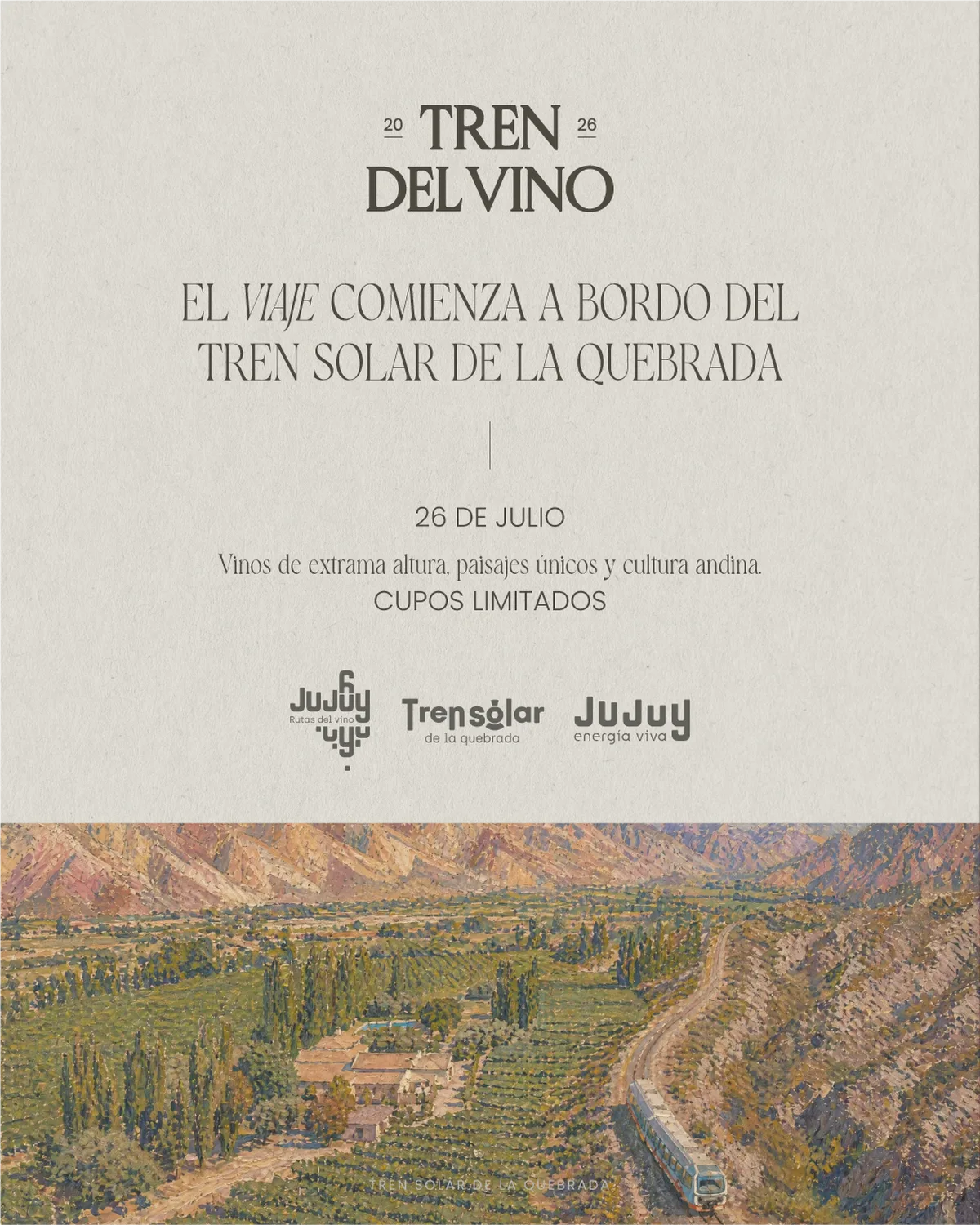 Tren del Vino: nace la nueva experiencia de enoturismo del Tren Solar