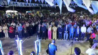Monte Bello celebró sus 60 años con la inauguración de múltiples obras y la presencia del gobernador Jaldo