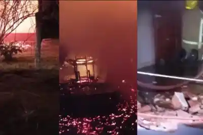 Explotó una garrafa y la vivienda quedó reducida a cenizas en Mojones Sud