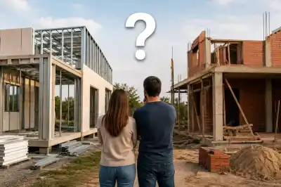 Ni ladrillos ni cemento: el sistema que permite construir una casa hasta 40% más rápido y cuesta casi lo mismo