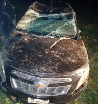 Se durmió al volante, volcó y terminó en una cuneta: el insólito accidente de un chofer de app en Tucumán