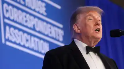 Así fue el regreso de Trump a la cena de periodistas: seguridad extrema y un discurso sin filtro