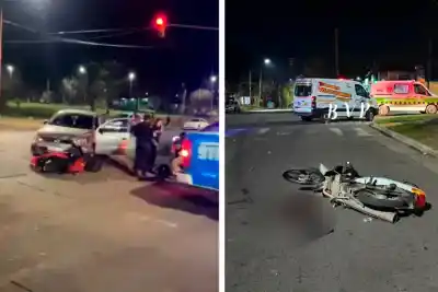 Noche de terror en Paraná: dos choques en cadena dejaron cuatro heridos