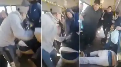 Subió a un colectivo para escapar de un robo y los pasajeros lo lincharon sin piedad