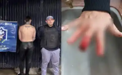 Atacó a su padre, se resistió a la detención y le arrancó parte de un dedo a un policía en Capitán Solari