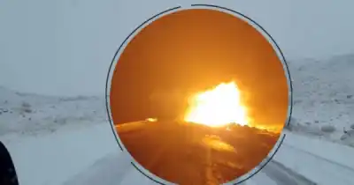 Dos camiones se incendiaron tras un choque en la Ruta 3 y lo que pasó después sorprendió a todos
