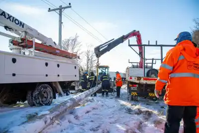 Renovaron un tramo clave de la red eléctrica en Tolhuin: ¿qué cambiaron y por qué?