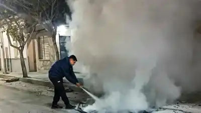 Un contenedor explotó en llamas en plena madrugada: la Justicia ya investiga si fue intencional