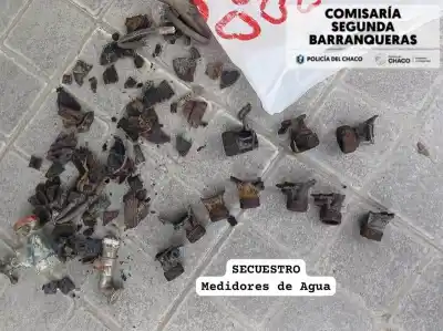 Robaban medidores de agua en Barranqueras: dos detenidos y un dato que preocupa