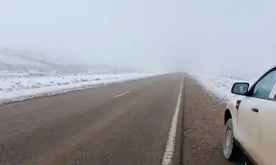 Hielo y nieve en las rutas de Chubut: los tramos más peligrosos que tenés que evitar
