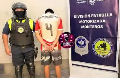 Agredió a su suegra, se resistió y fue detenido por la Patrulla Motorizada de Monteros
