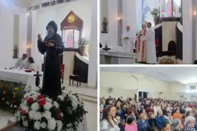 La imagen de San Charbel llegó a una parroquia de Corrientes y lo que pasó en la misa conmueve a todos