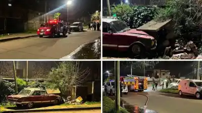 Chocó alcoholizado contra una casilla de gas y provocó un escape en Paraná