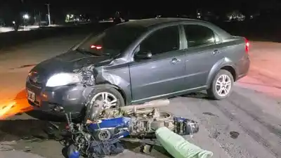 Choque en Ruta 157: dos heridos tras impactar contra un auto en San Antonio de La Paz