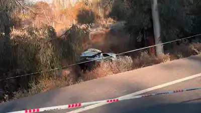 Tragedia en Caucete: encontraron un auto destrozado y dos cuerpos sin vida