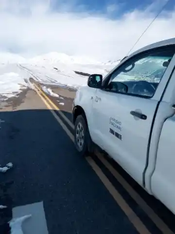 Niega la Ruta 150: el temporal blanco ya cerró el Paso Agua Negra y Vialidad no se rinde