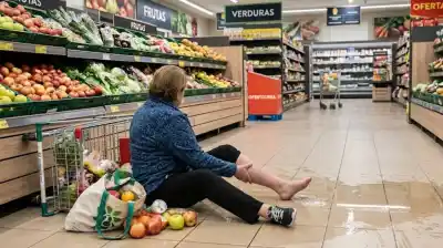 Resbaló en un supermercado y se desgarró la pierna: la millonaria indemnización que deberán pagarle