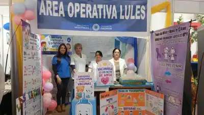 Expo 2026: el stand del Hospital de Lules que busca completar los esquemas de vacunación