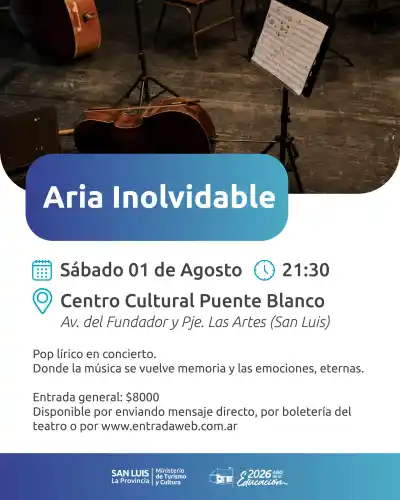 San Luis Lírica prepara un show único: pop y ópera se fusionan en 'Aria Inolvidable'