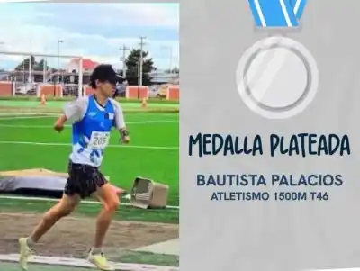 Bautista Palacios volvió a brillar en México: plata en un Grand Prix mundial de atletismo adaptado
