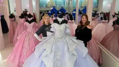 El local de vestidos de quince que Benjamín Vicuña filmó para Netflix