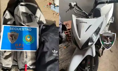 Un cuchillo y una moto robada: lo que hallaron en pleno allanamiento en Rawson