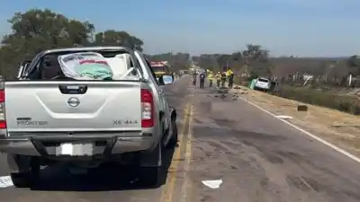 Un choque frontal en la ruta 9 dejó dos víctimas fatales en Las Peñas