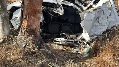 Impactante reconstrucción del choque fatal en Ruta 20: el vehículo impactó contra una pilastra y un árbol antes de volcar