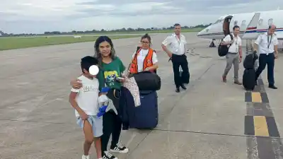 Operativo aéreo sanitario: trasladaron a un paciente oncológico y repatriaron a un niño con cardiopatía