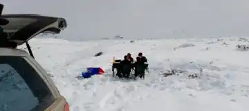 Nieve en Calingasta: el fenómeno que prometía turismo y terminó cerrando los circuitos