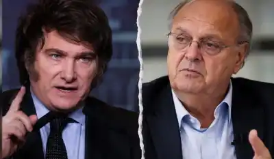 El explosivo momento en que Milei insultó a De Mendiguren en plena Rural