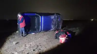 Volcó una camioneta en la Ruta 67 bajo una tormenta: el increíble final que nadie esperaba