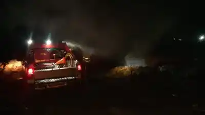 El fuego amenazó fábricas en la Ruta 38: el operativo que evitó una tragedia