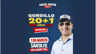 El Oficial Gordillo vuelve a Santa Fe: la celebración de 20 años que no te podés perder