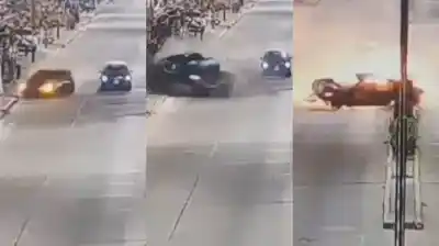 Pasaron sobre una boca de tormenta y lo que pasó después es aterrador: dos jóvenes en grave estado