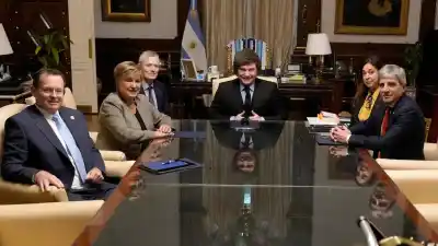 El insólito detalle que Milei mostró a Georgieva en su primer encuentro en la Rosada