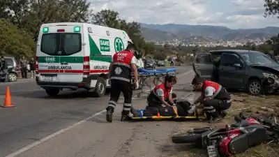 Volcó en la Ruta 61 y el final fue trágico: murió un hombre de 63 años en Aguas Calientes