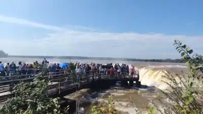 Volvieron a abrir todos los circuitos de Cataratas y lo que vieron los turistas es impactante