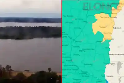 Alerta amarilla por tormentas: cinco departamentos de Entre Ríos en la mira del SMN