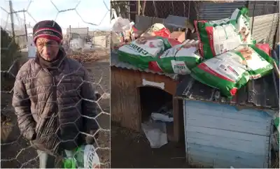Vecinos se movilizan para que Óscar y sus 30 perros no pasen frío ni hambre este invierno