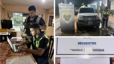 Policía de Tucumán allana dos viviendas y secuestra evidencia clave tras robo de $5 millones