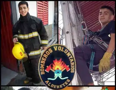 Bomberos de Alderetes despidieron a su compañero fallecido en trágico accidente en Santa Lucía