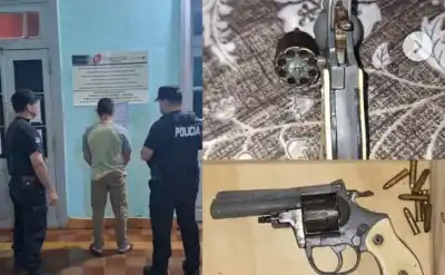 Amenazó a un vecino y la Policía encontró un revólver en su casa: terminó detenido