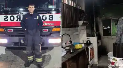 Bombero combatió un incendio y al llegar descubrió que era su propia casa: el dramático relato