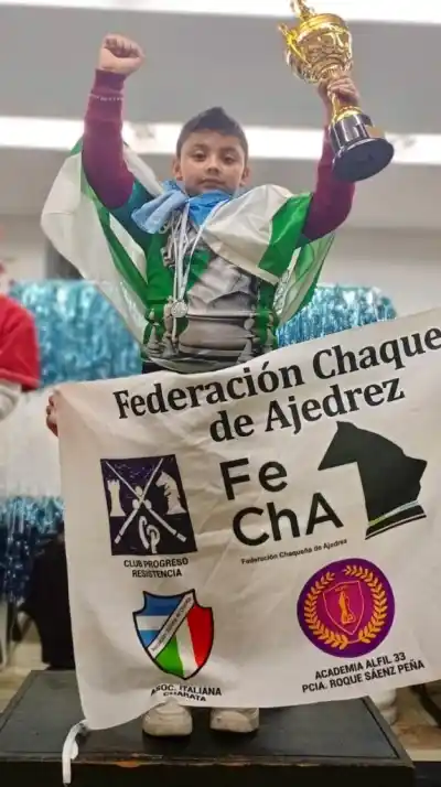 El niño prodigio del ajedrez chaqueño que va por el Mundial Sub-7