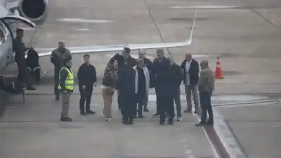 Aterrizó en Neuquén: la jefa del FMI ya está en Vaca Muerta con Caputo